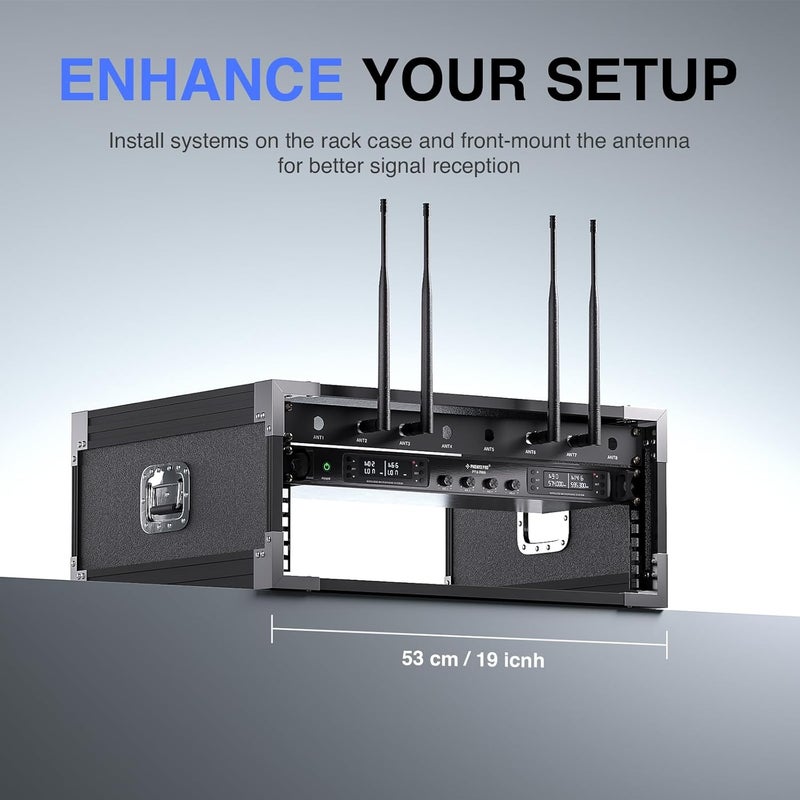 Phenyx Pro BNC Antenna Kit, Four BNC Connecting Cables 50cm/1.6FT for Front-Mounting Antennas, Compatible with Full-Rack Wireless Systems (ANTK-FR4A) - Image 4