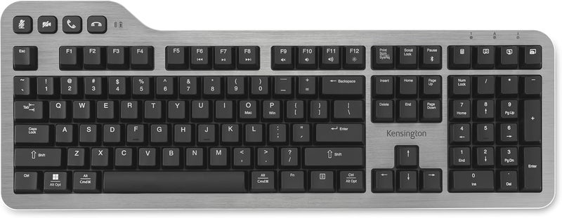 Kensington Kensington MK7500F Silent Mechanical Keyboard  Full Size Wireless Backlit Rechargeable Battery Customizable Keys SpillProof Includes Wrist Rest Windows  macOS - Image 1