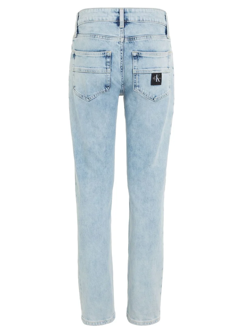 Calvin Klein Jeans Kids Light Wash Slim Fit Jeans
