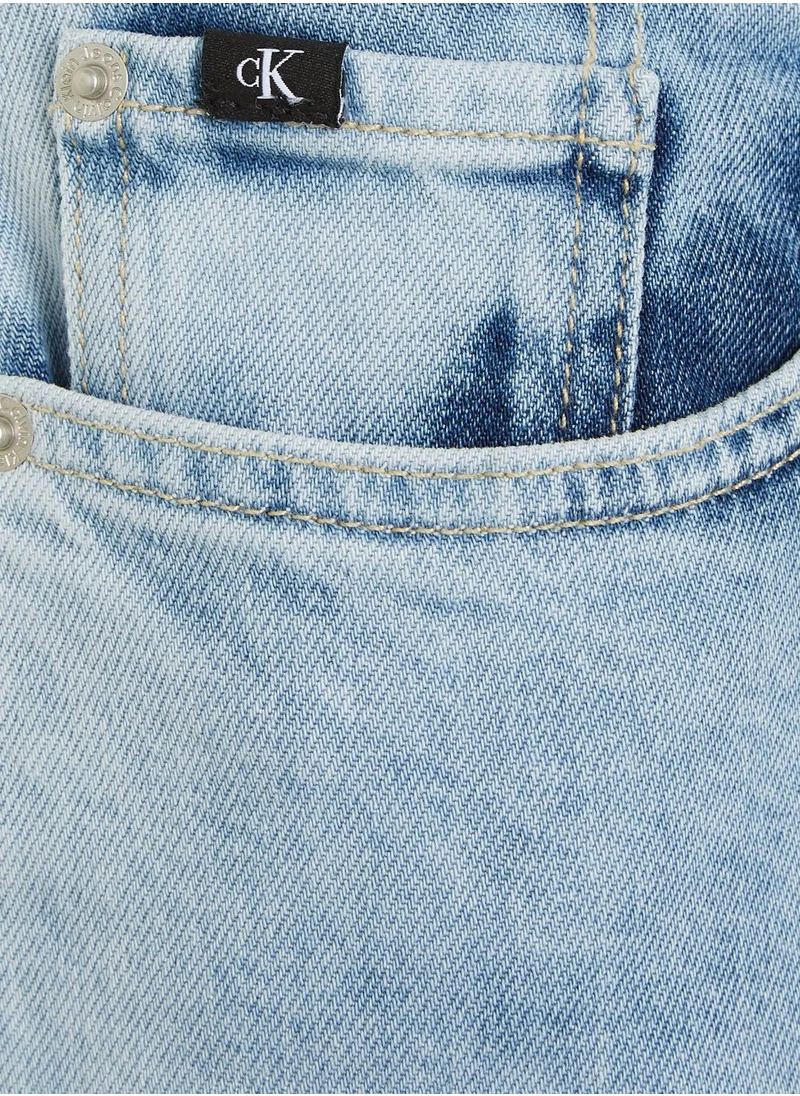 Calvin Klein Jeans Kids Light Wash Slim Fit Jeans