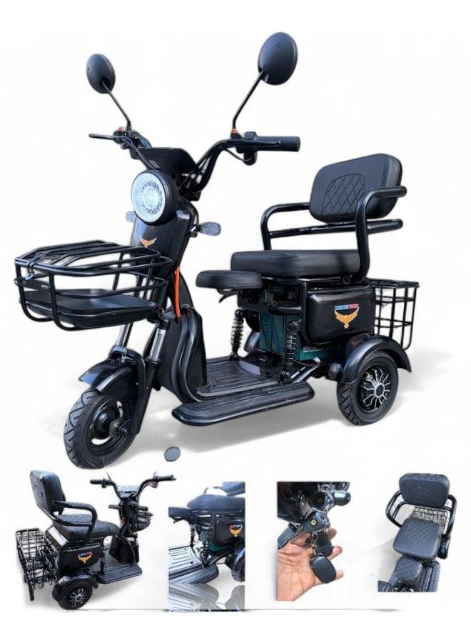 NIYAZI Electric 3-wheeler, small, suitable for all ages: elderly, women, and children.