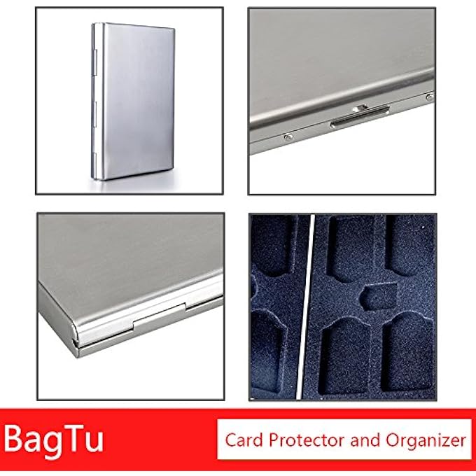 rayihni 10 IN 1 METAL SWITCH GAME CARD CASE FOR NINTENDO, PORTABLE CARD PROTECTOR FOR 8 SWITCH GAME CARDS AND 2 MEMORY CARDS - Image 3