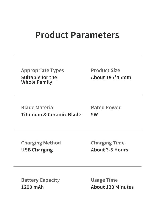 Generic - Professional Electric Hair Clipper Hair Cutter Electric Shaver - Image 1