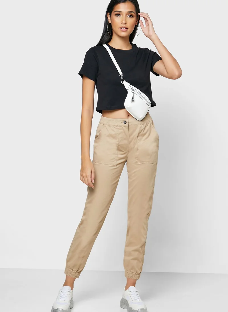 Cotton On High Waist Cuffed Pants
