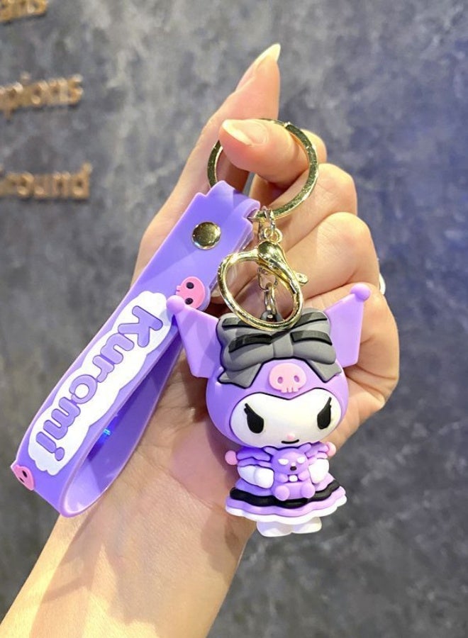 Front Hug Soft Rubber Keychain Doll Bag Pendant - Image 1