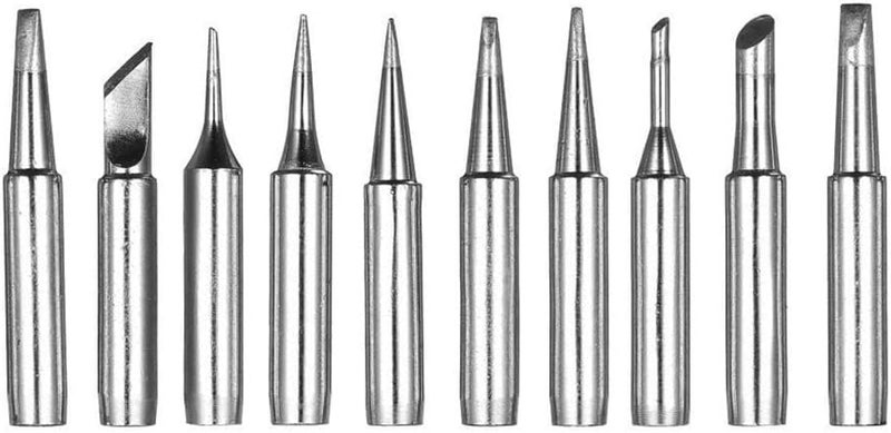 10pcs 900M Soldering Iron Tips Kit, Replacement Solder Iron Tips Kit for Hakko, Radio Shack, TENMA, ATTEN, Quick, Aoyue, Yihua Solder Station - Image 1