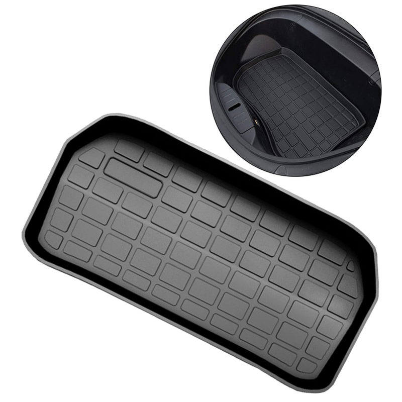 Car Rear Trunk Storage Mat Cargo Tray Trunk Waterproof All Weather Protective Pads Mat Replacement for Tesla Model Y (Front Box Mat) - Image 3