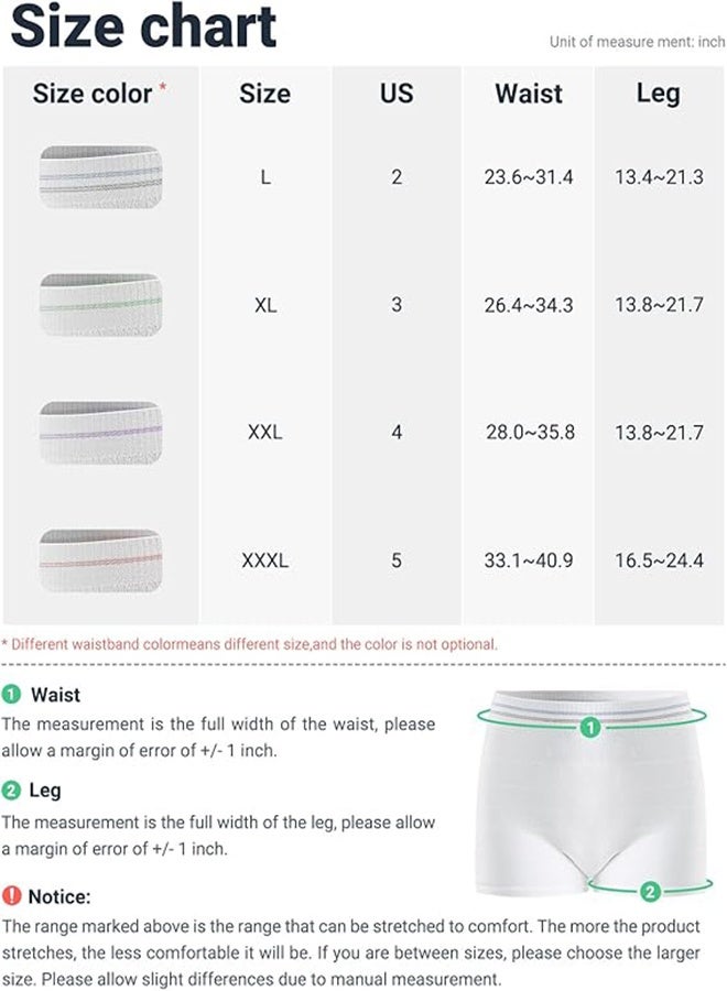 HAVEN Disposable Maternity Postpartum Panties, High Waist Breathable Mesh Panties C Section, Maternity Underwear Postpartum Hospital Recovery Maternity Briefs for Women, 3 Pcs - 2XL Size - Image 5
