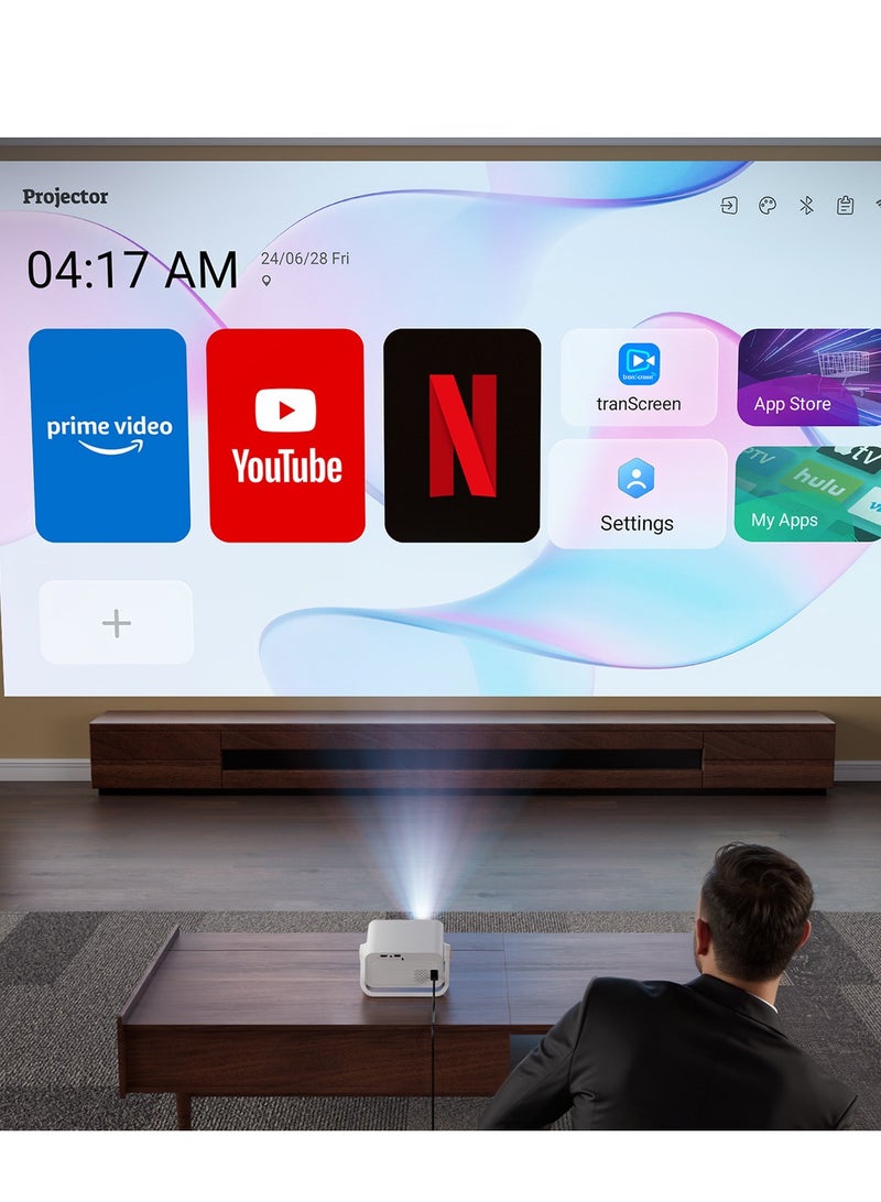 V19 Projector - Android System - High Definition Intelligent Projector - Wi-Fi Home Theater Projector  - Image 2