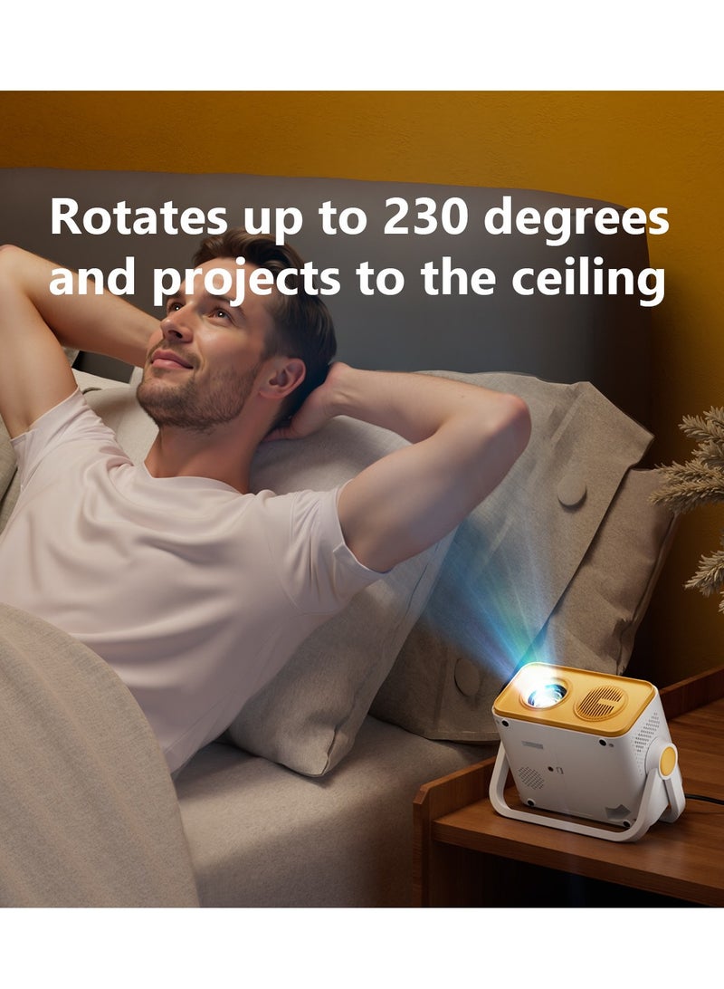 V19 Projector - Android System - High Definition Intelligent Projector - Wi-Fi Home Theater Projector  - Image 4