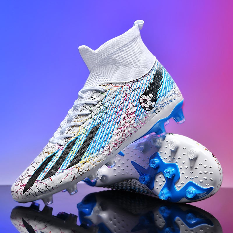 Generation Football Shoes High-Top Men'S And Children'S Broken Nails Spikes Young Students Competition Artificial Lawn Training Shoes - Image 2