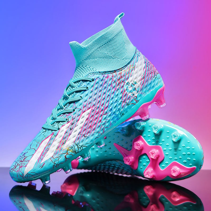 Generation Football Shoes High-Top Men'S And Children'S Broken Nails Spikes Young Students Competition Artificial Lawn Training Shoes - Image 4