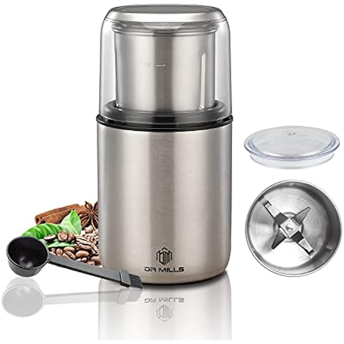 DR MILLS Dm7452 Electric Dried Spice And Coffee Grinder Grinder And ChopperDetachable Cup Dishwasher Safe Blade  Cup Made With Sus304 Stainless Steel - Image 1