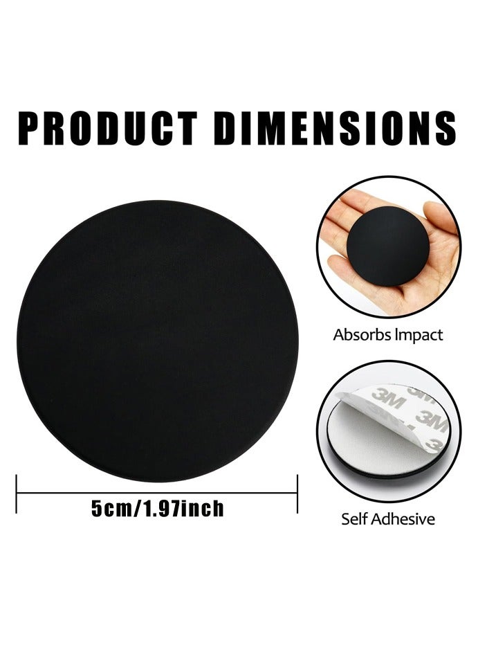 6 Pack Door Stopper Wall Protector, Silicone Door Knob Guard Wall Shield, Round Self-Adhesive Door Handle Bumper Silencer for Home Office School - Image 2