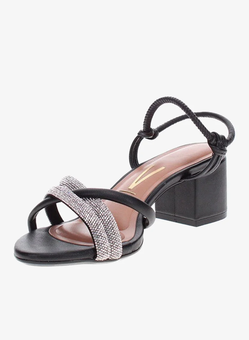 VIZZANO Mid Heels Sandals for Women – Sling Back Heel Sandals for Girls with Ankle Strap