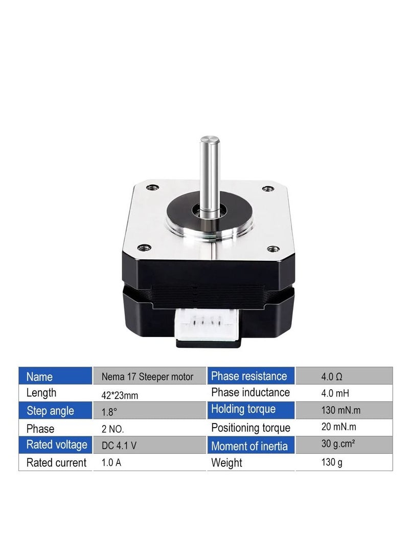 Nema17 Stepper Motor Bipolar 42 Motor 4-Lead Wire with 1m Cable (1Pack, 23mm ) - Image 4