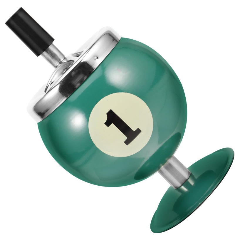 Stainless Steel Windproof Rotating Push Down Ashtray for Indoor Outdoor Smoking Areas - Image 2
