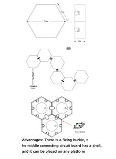 جنية LED الربط سداسية DIY ضوء الزخرفية، ضوء العسل، ضوء الجدار، RGB الضوء السحري الإضاءة المحيطة مناسبة للاستخدام الداخلي والخارجي  - Image 4