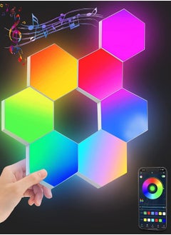 جنية LED الربط سداسية DIY ضوء الزخرفية، ضوء العسل، ضوء الجدار، RGB الضوء السحري الإضاءة المحيطة مناسبة للاستخدام الداخلي والخارجي  - Image 2