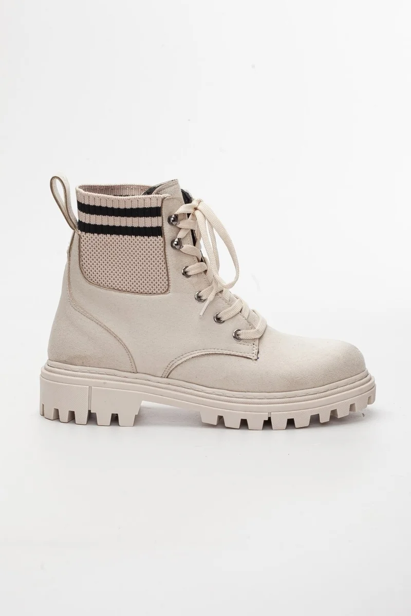 Dilimler Ayakkabı Slices Shoes Suede Knitwear Bonded Skin Women's Boots