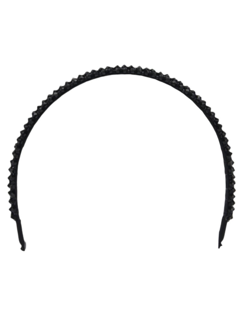 Bidani Rhinestone-studded Hairband - Black - Image 2