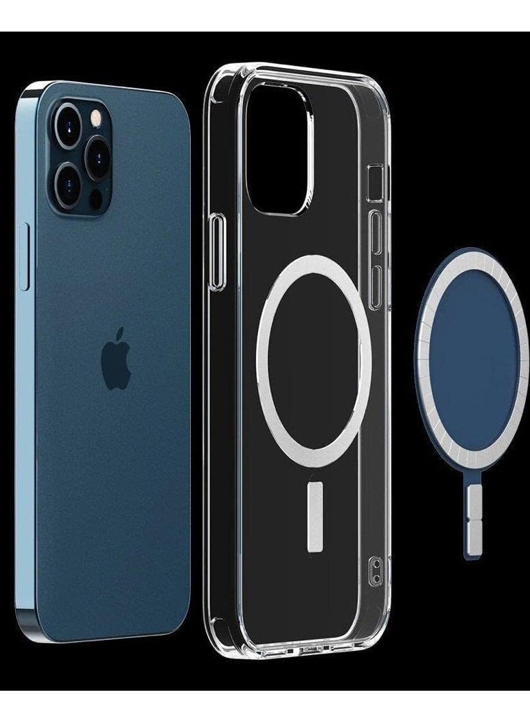 iPhone 12 Pro Max Absorption MagSafe/Wireless Charging Glass Case Cover Clear - Image 4