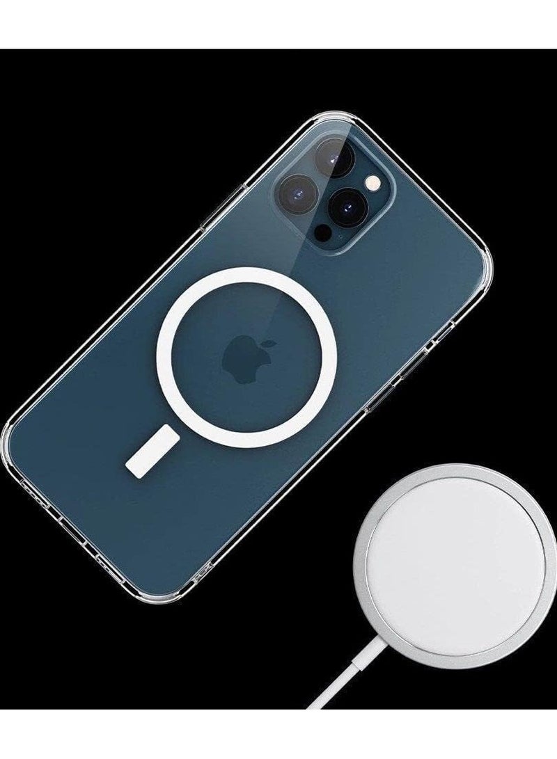 iPhone 12 Pro Max Absorption MagSafe/Wireless Charging Glass Case Cover Clear - Image 5