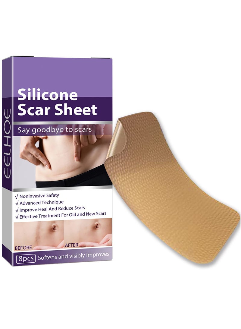 SYOSI Silicone Scar Sheets, Professional Silicone Scar Tape, Silicone Gel for Scars, Silicone Scar Strips, Soft Scar Sheets for Acne, Keloid, Burns, Acne, C-Section Surgical Scar - Image 1