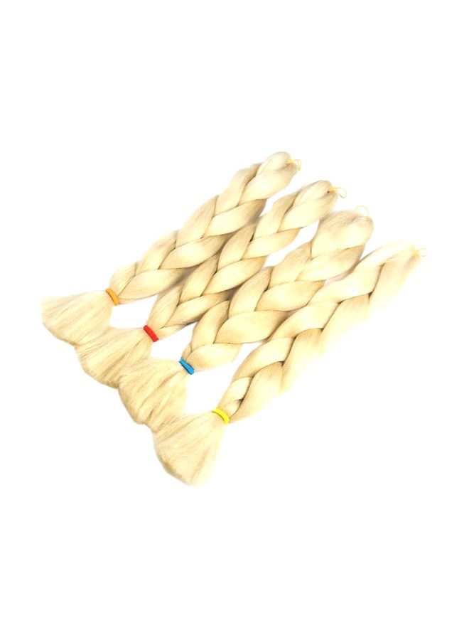 NIBEMINENT Long Braid Hair Extension Beige 24inch