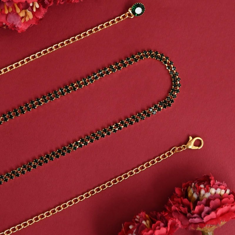 VAMA Fashions kamarbandh western hip waist Belly chain ottiyanam aranjanam for lehanga kamarpatta for women - Image 5