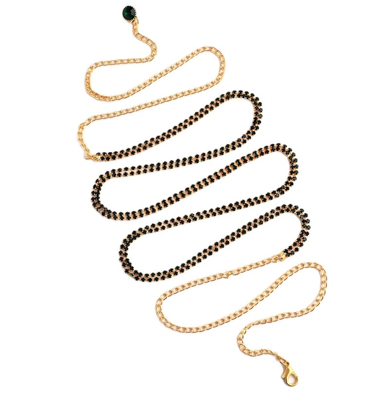 VAMA Fashions kamarbandh western hip waist Belly chain ottiyanam aranjanam for lehanga kamarpatta for women - Image 1