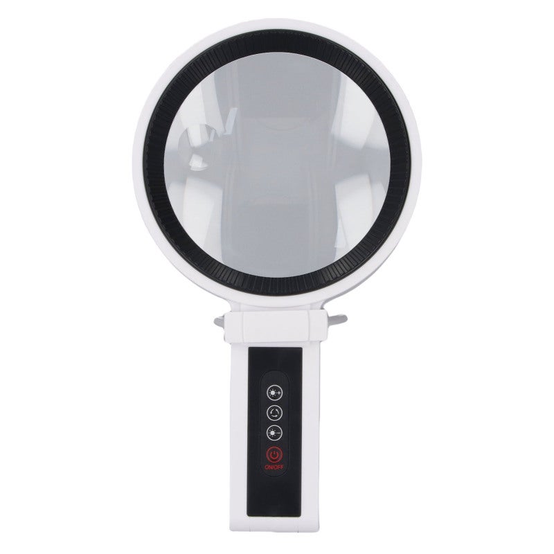 Lighted Magnifying Glass: 2.5X/4.5X Magnification, 34 Ultra-Bright LEDs With 5 Lighting Modes, Professional Anti-Glare Acrylic Lens - Portable Handheld & Stand Design for Reading, Close-Up Work, Jewel - Image 2