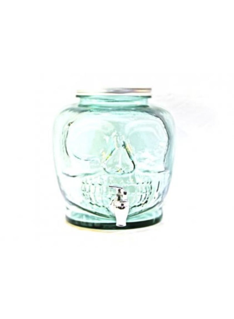 Juice Dispenser Skull Clear Glass