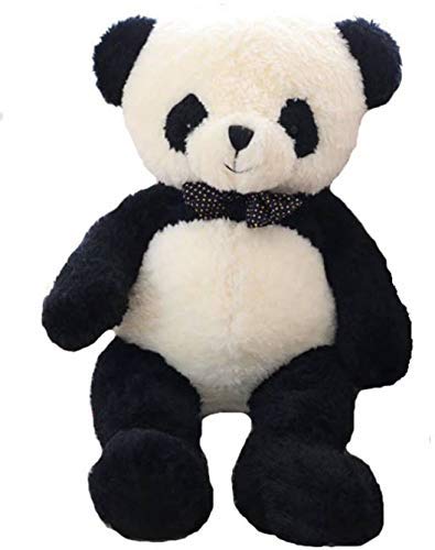 AVS 4 Feet Teddy Bear for Girls Soft Plush Stuffed Toys, Huggable and Lovable Teddy Bear Gift for Birthday Kids, Girls, Wife, Girlfriend, Valentine's, Anniversary (White & Black) - Image 1