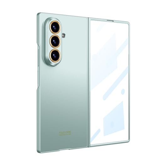 Midkart Matte Case Compatible with Samsung Galaxy Z Fold 7 (Release 2025) with Front Glass Cover Hard PC Thin Cover with Stylish Independent Camera Protection, Green - Image 1