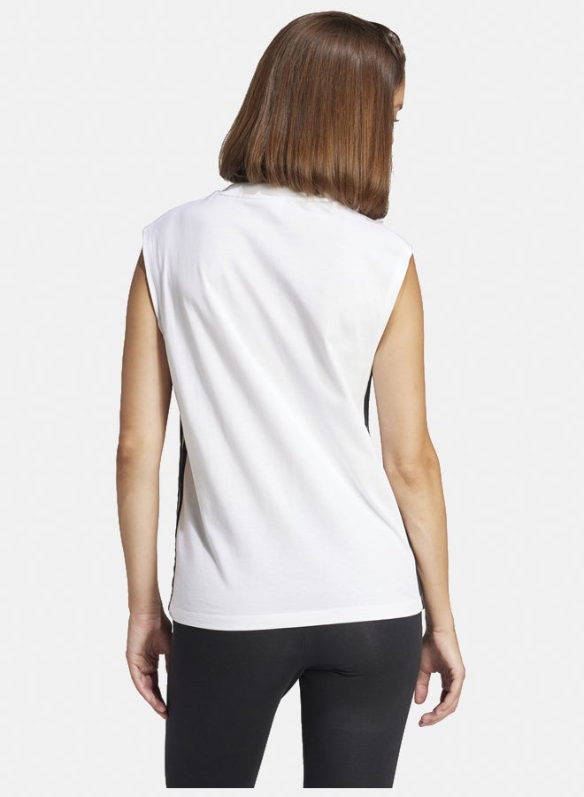 Adidas Essentials 3-Stripes Cotton Lifestyle Tank Top  - Image 4