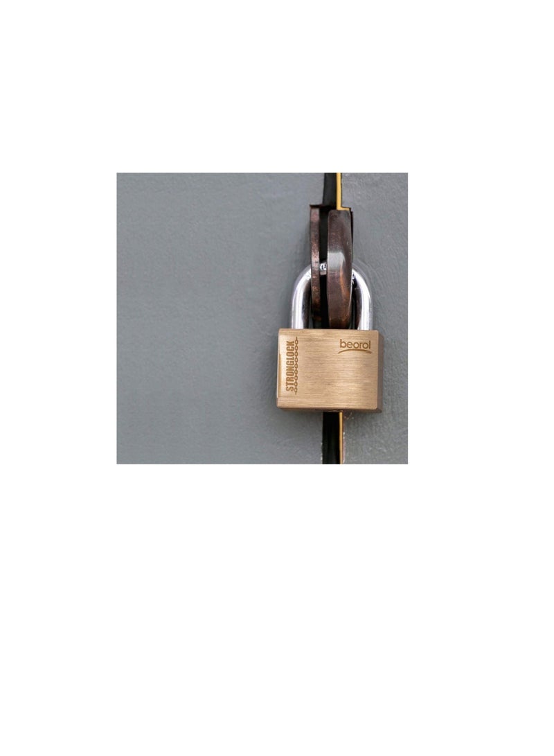 Beorol Beorol Light Duty Padlock with Full Brass Body (30mm)  - Image 3