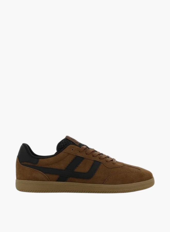 اس جي SJ Men's Panelled Sneakers with Lace-Up Closure - 639702-198