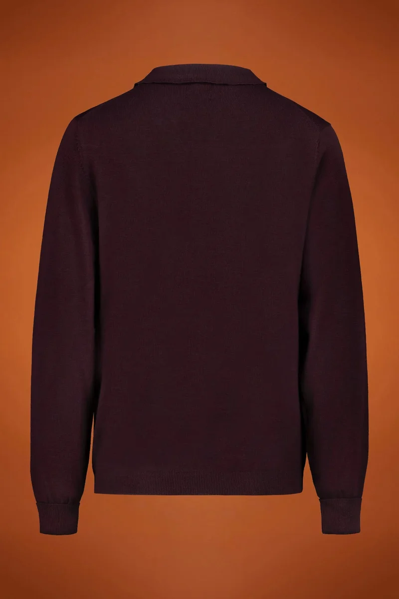دوبل غانغر Men's crew neck jumper - Bordeaux