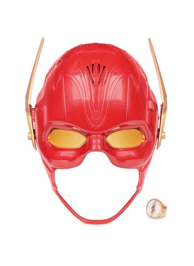 DC Comics The Flash Hero Set Iconic Mask With Visor And Ring 10+ Unique Sounds And Lights The Flash Kids Roleplay Costume For Boys And Girls Batteries Included Ages 4 And Up  - Image 1