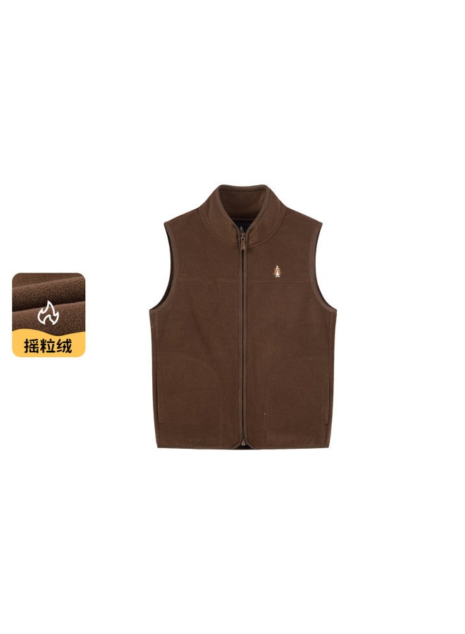 Hush Puppies Neutral Style Men's, Women's And Children's 2025 New Autumn And Winter Fleece Vest Children's Warm Inner Wear Vest Jacket - Image 5