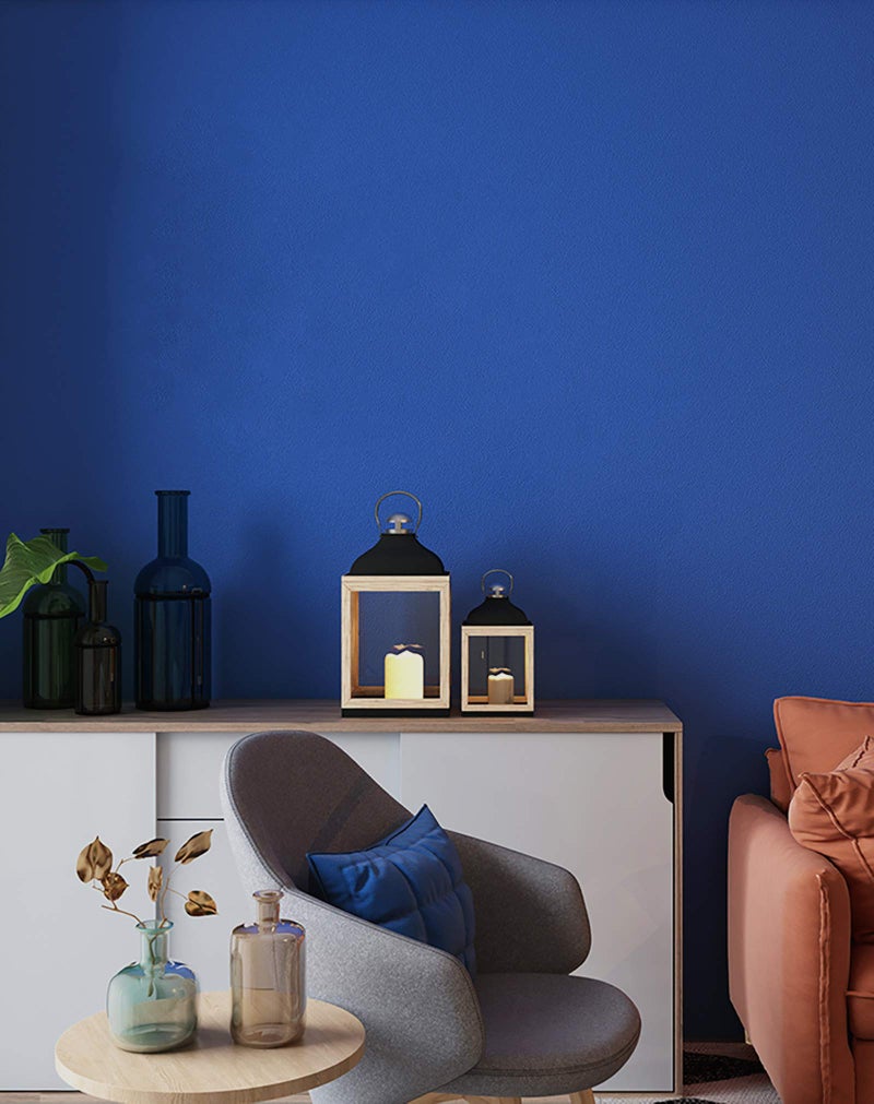 Micpolo 15.7"x118" Blue Peel and Stick Wallpaper Royal Blue Contact Paper Waterproof Self Adhesive Wallpaper Removable Easy to Clean Vinyl Decorative for Desk Wallcovering Furniture Countertop Cabinet - Image 3