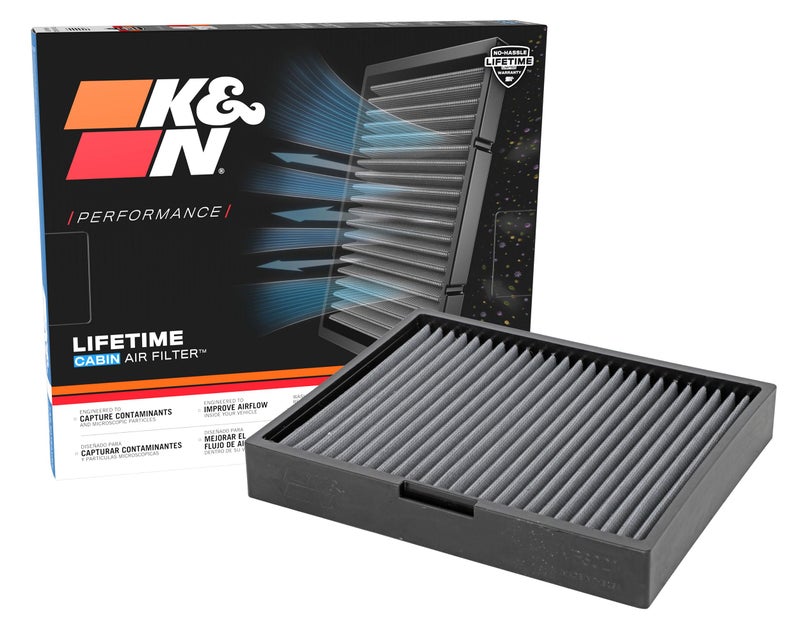 K+N K&N Cabin Air Filter: Premium, Washable, Clean Airflow to Your Cabin Air Filter Replacement: Compatible with Select 2020-2021 forD/LINCOLN (See product description for all vehicles), VF3021  - Image 1