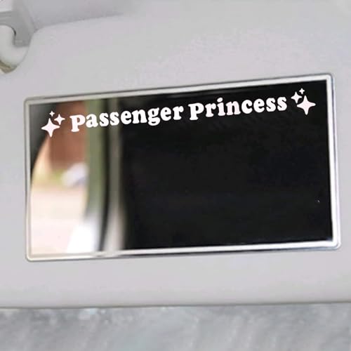 BoAn 3 Pack Passenger Princess StickersRearview Mirror Decal Vinyl DecalCar Mirror DecalCute Car StickerWhite - Image 1