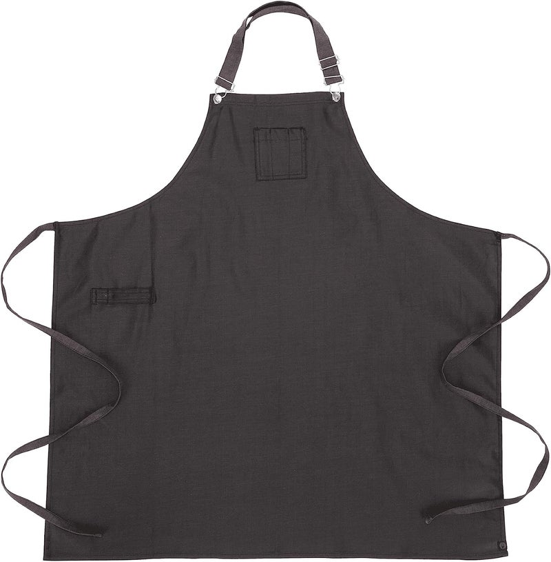 Chef Works Unisex Boulder Chefs Bib Apron, Purple Black, One Size - Image 3
