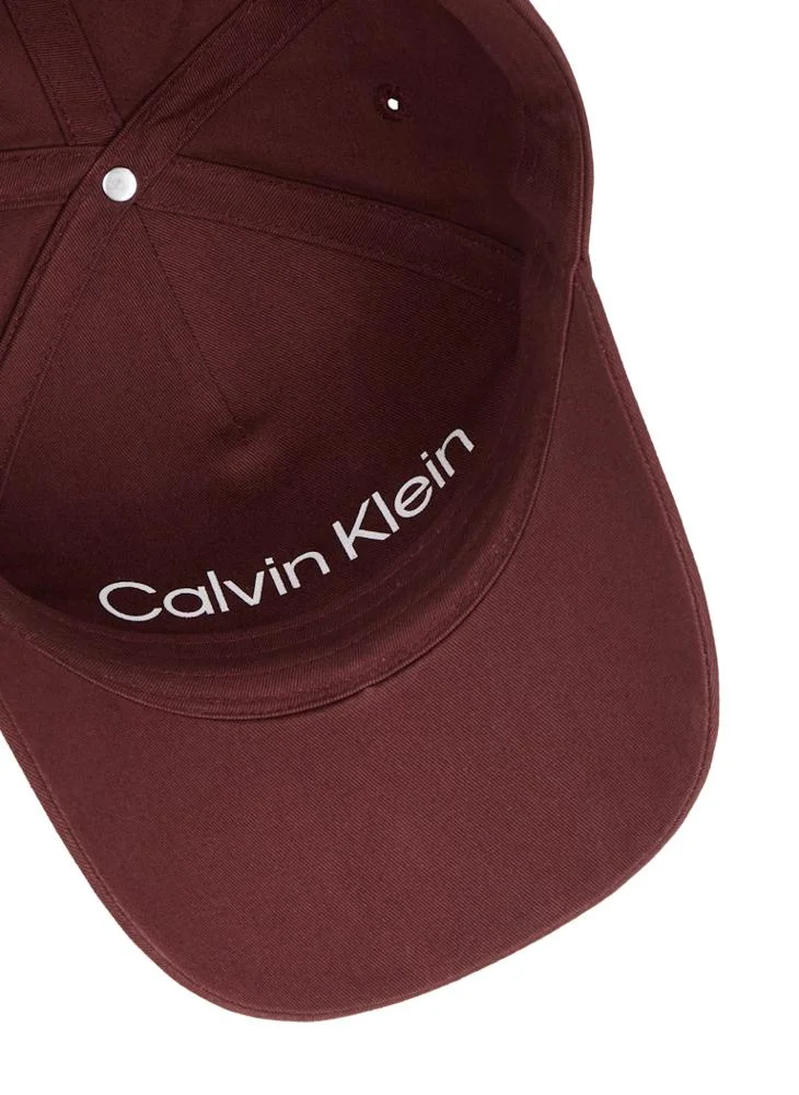 CALVIN KLEIN Metal Side Baseball Curved Peak Cap