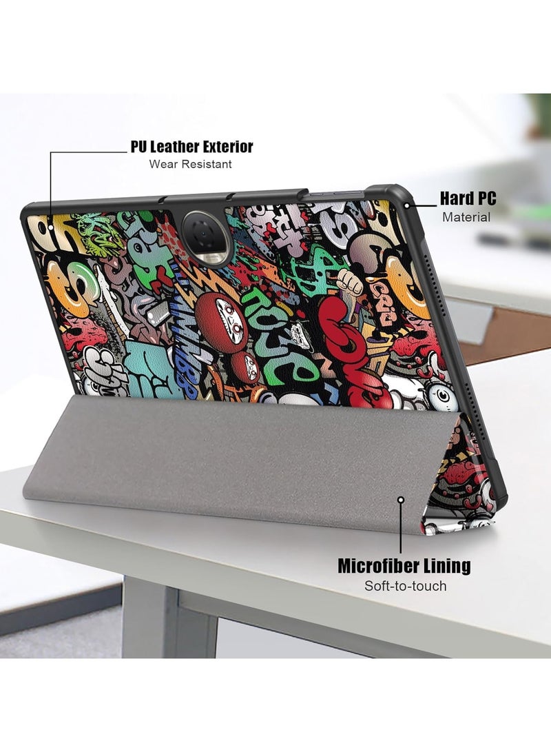 عام حافظة متوافقة مع لوحة الشرف 9 12.1 بوصة اللوحي 2023 ، ثلاثي أضعاف زوايا مشاهدة متعددة حامل غطاء قذيفة خفيفة الوزن - Image 5