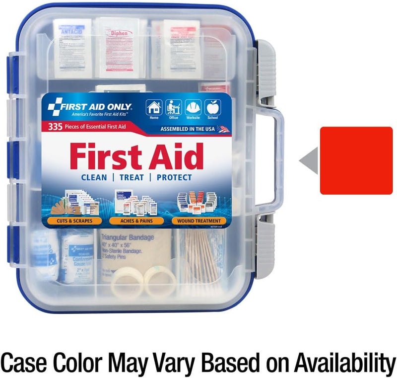 First Aid Only 91247 OSHACompliant First Aid Kit AllPurpose 100Person Emergency First Aid Kit for Business Worksite Home and Car 335 Pieces - Image 2