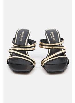 Kenneth Cole Women Medium Blanche Strappy Heeled Sandals, Black  - Image 3