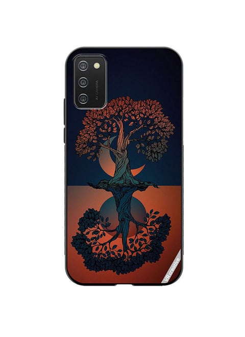 Protective Case Cover For Samsung Galaxy A02s Tree Design Multicolour